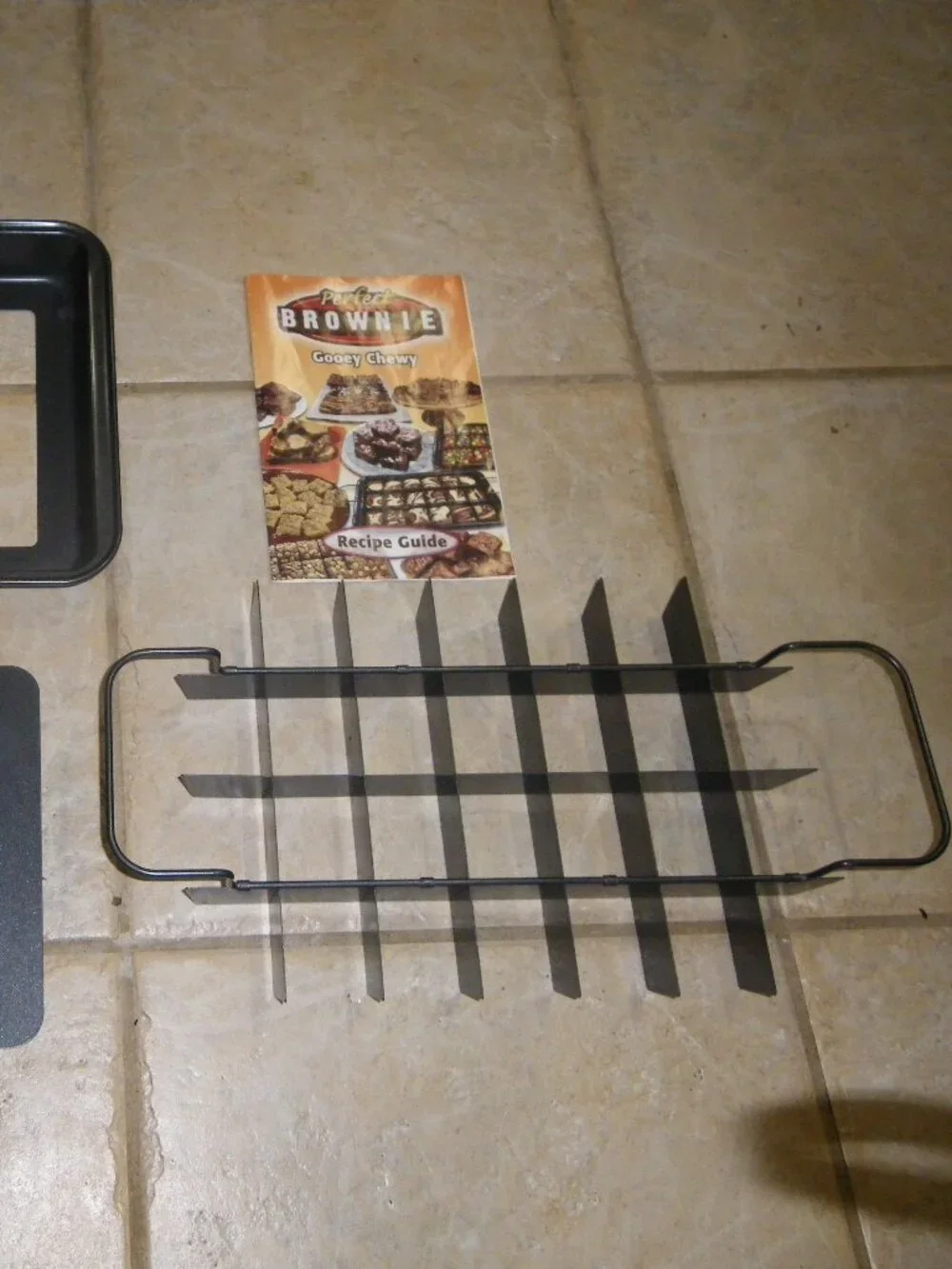 Perfect Brownie Non-Stick Pan Set 3 pc. +Recipe Booklet Makes 28 Brownies!